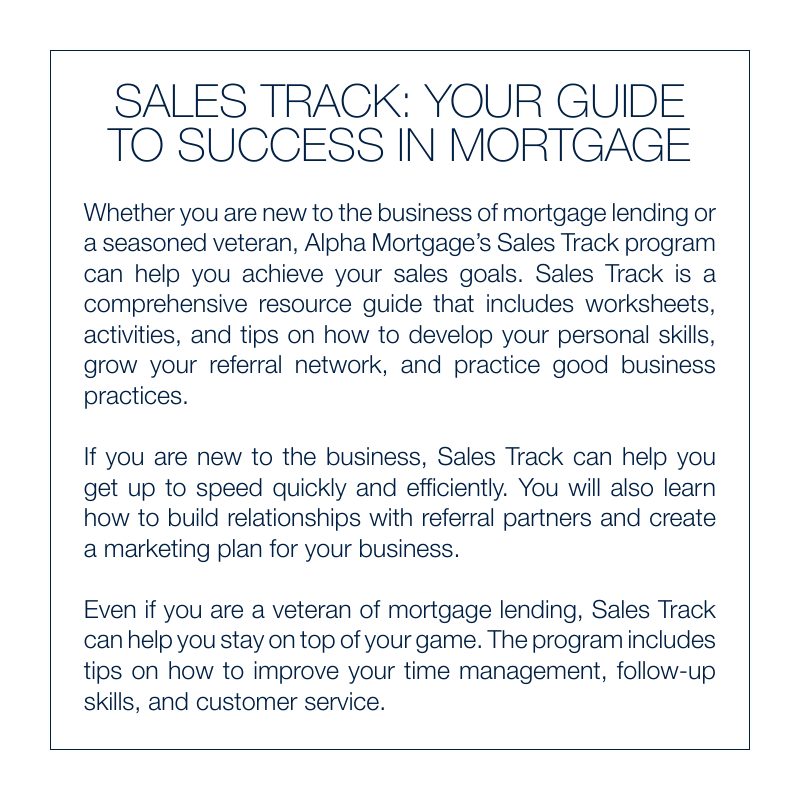 Sales Track: the onboarding program