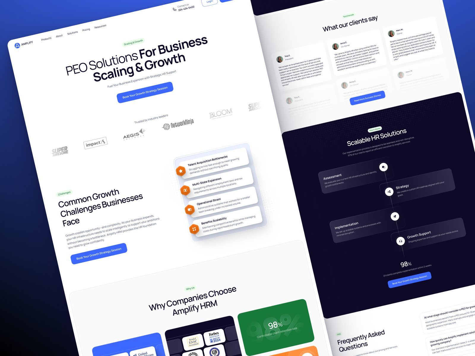 Scaling and growth solutions page