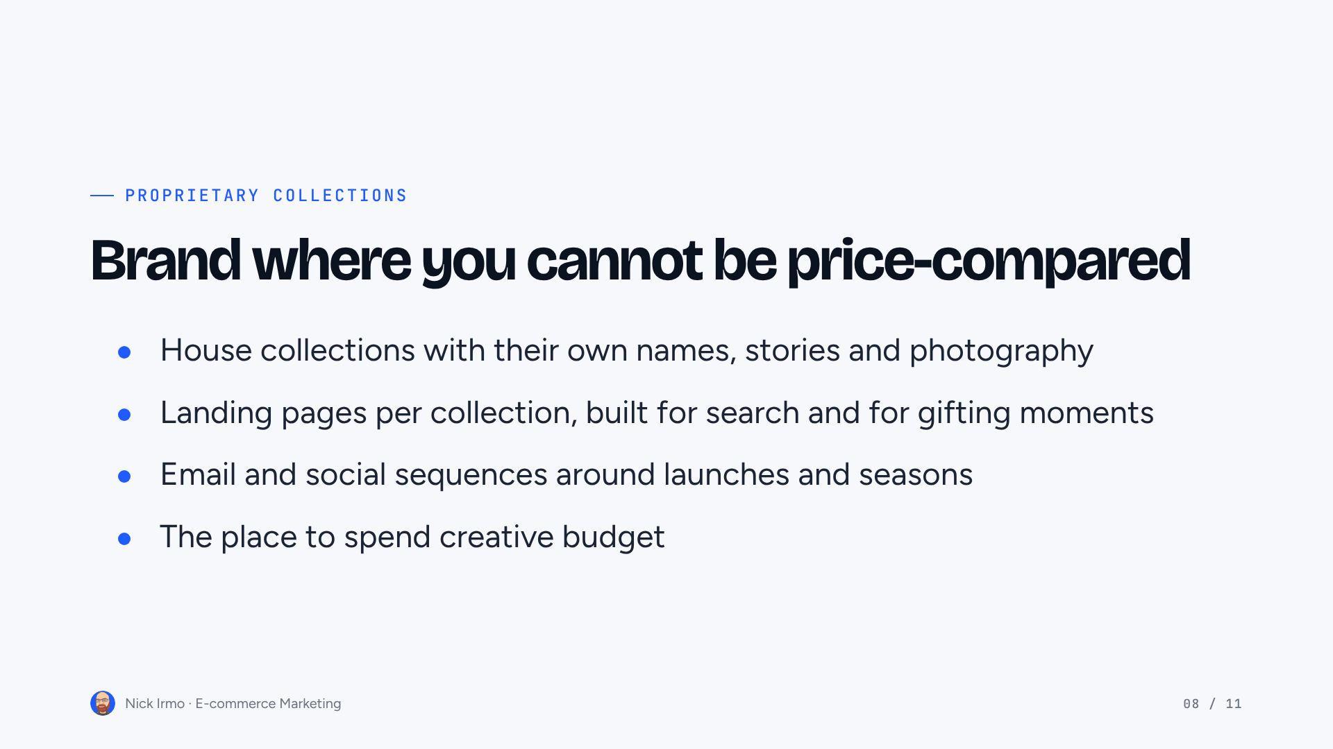 Slide 8 of E-commerce Marketing