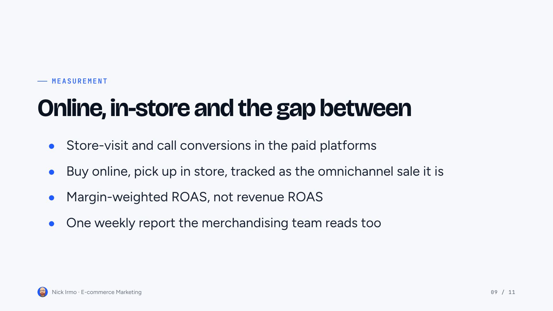 Slide 9 of E-commerce Marketing
