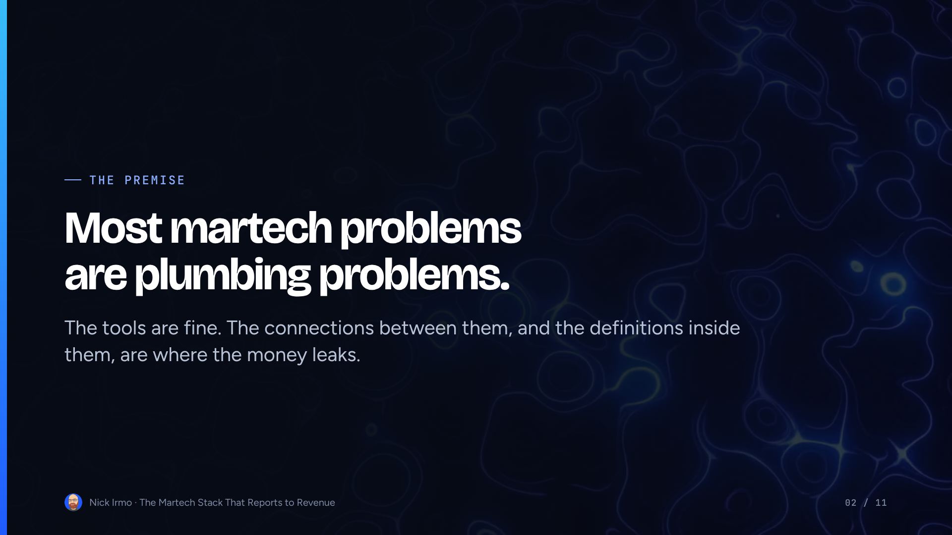 Slide 2 of The Martech Stack That Reports to Revenue