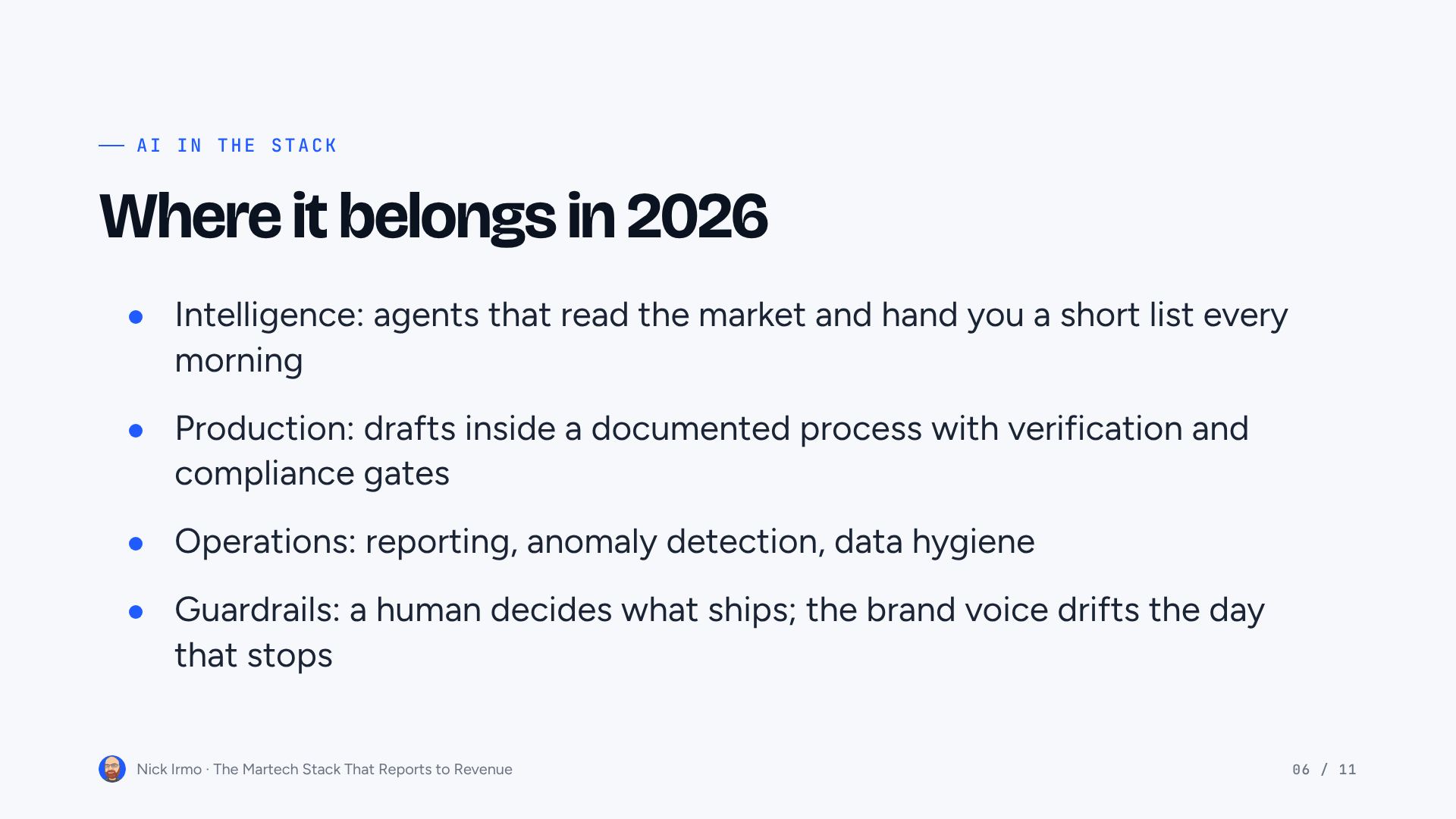 Slide 6 of The Martech Stack That Reports to Revenue
