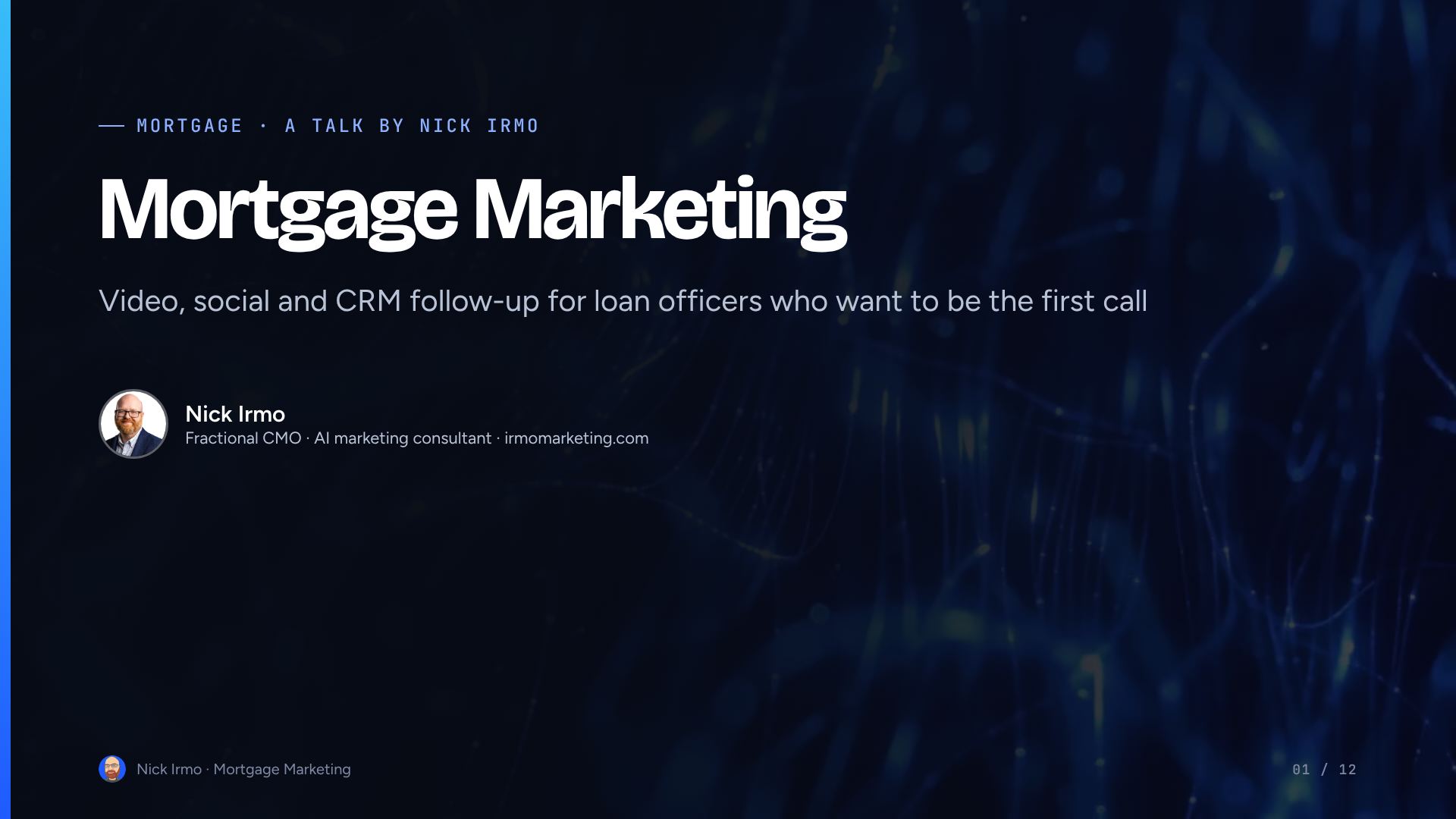 Slide 1 of Mortgage Marketing