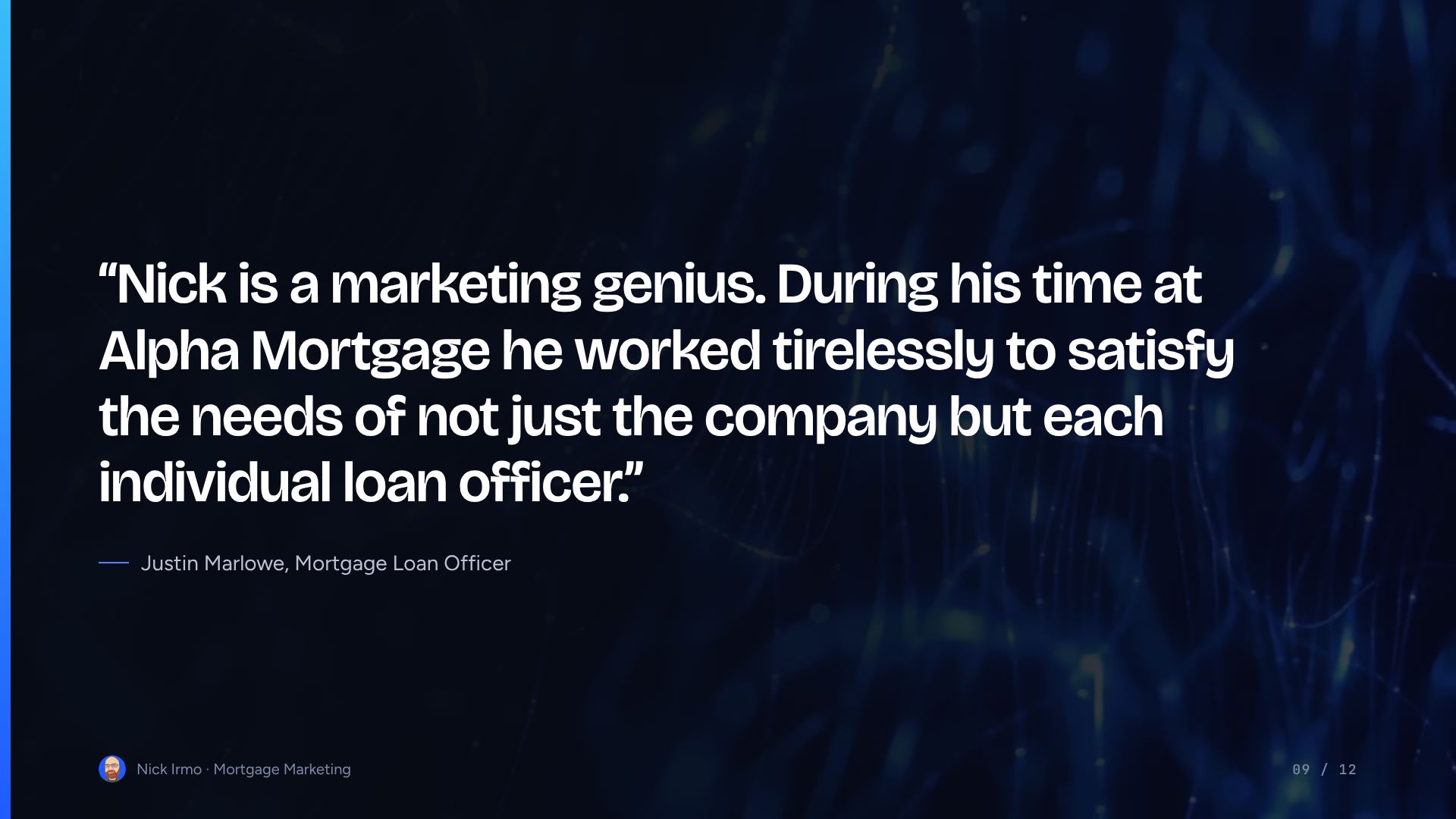 Slide 9 of Mortgage Marketing