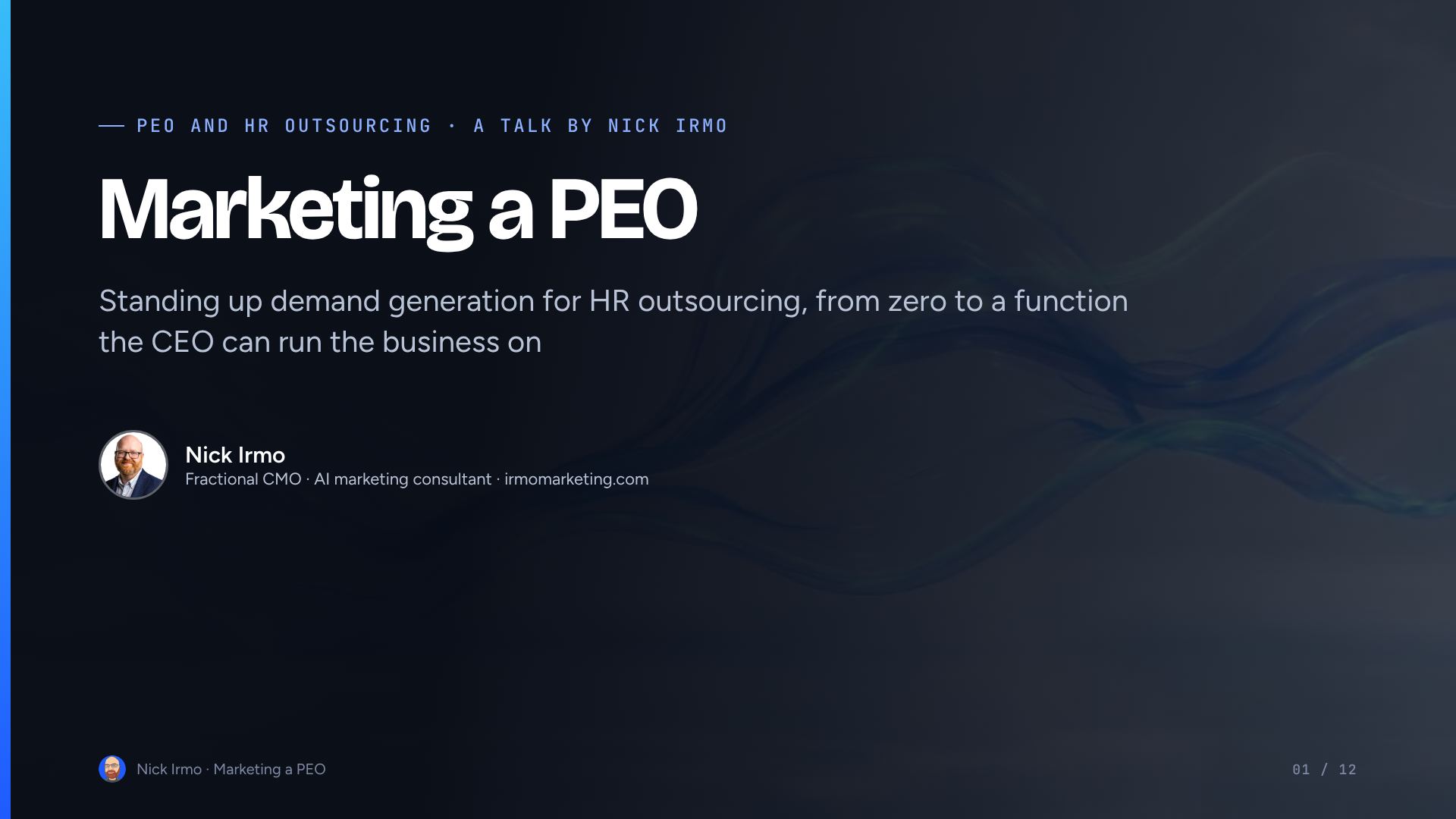 Slide 1 of Marketing a PEO