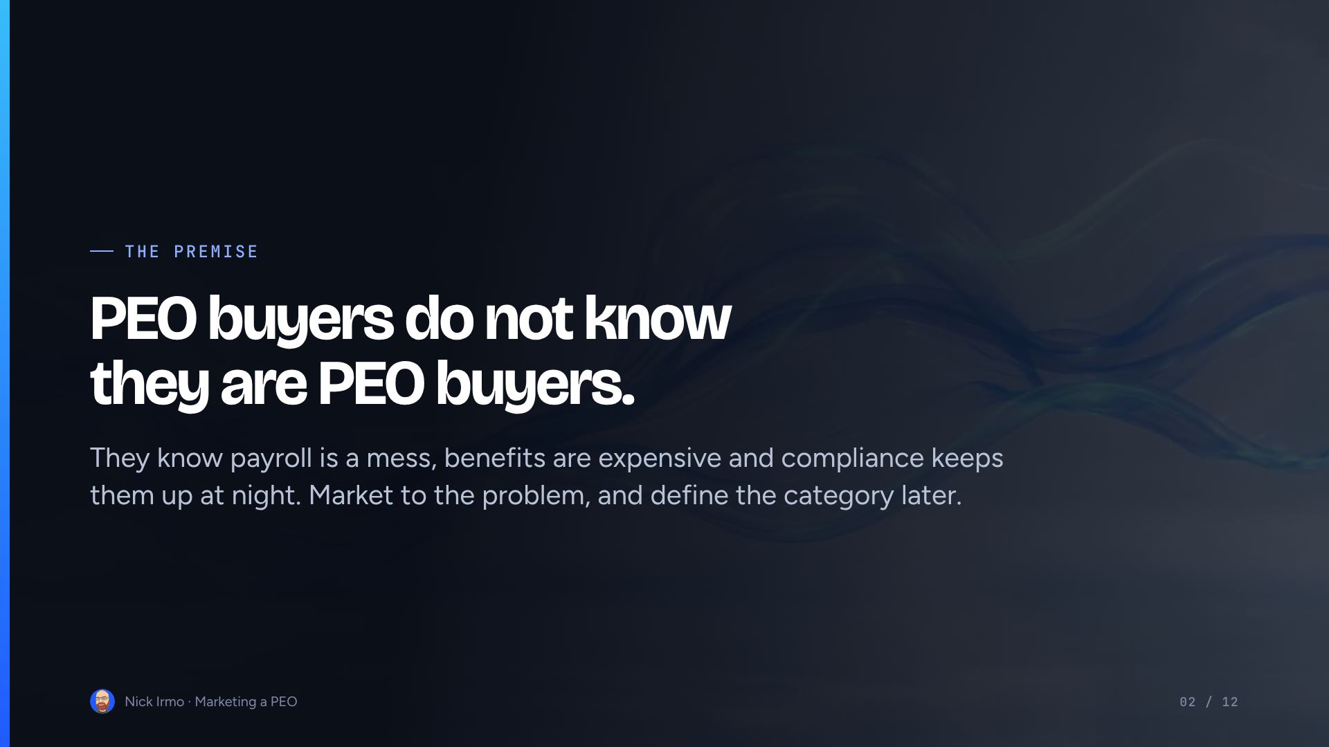 Slide 2 of Marketing a PEO