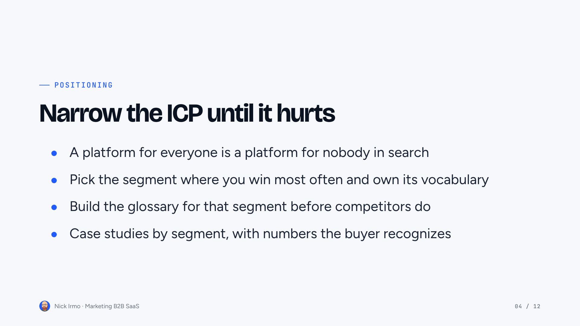 Slide 4 of Marketing B2B SaaS