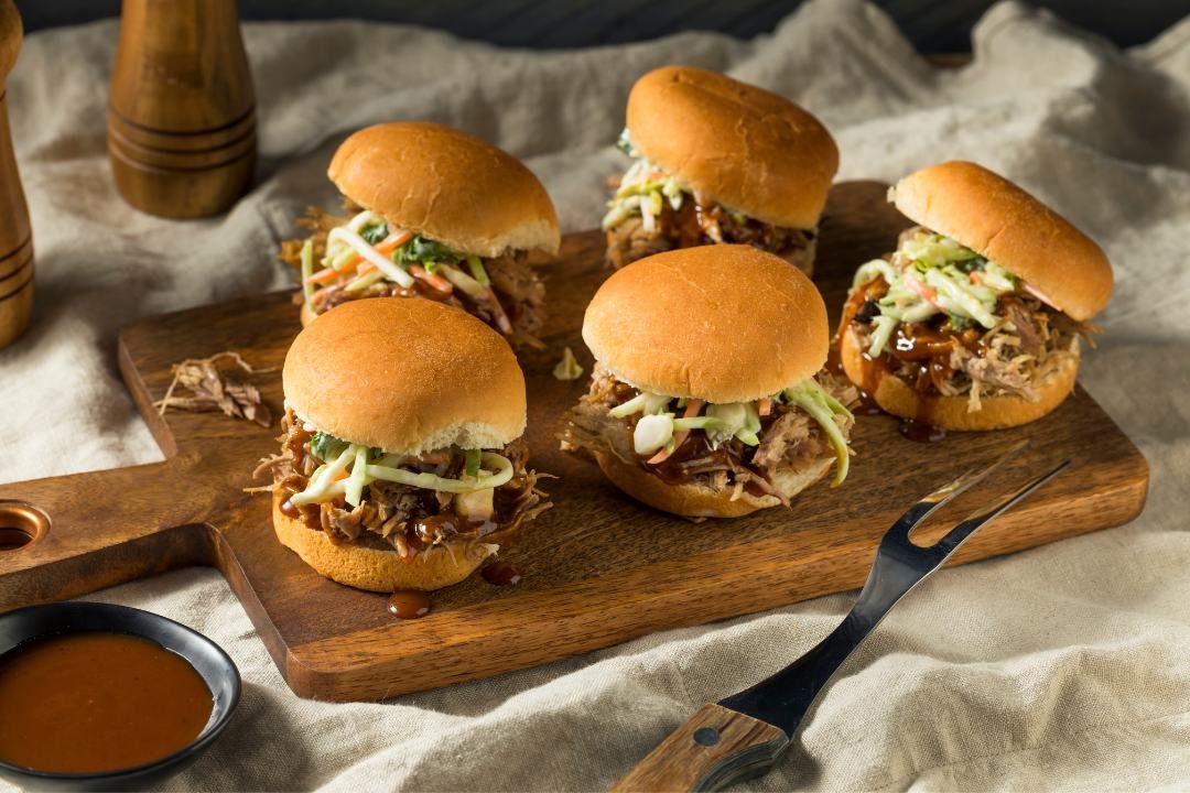 Dr Pepper pork sliders, from the recipe blog