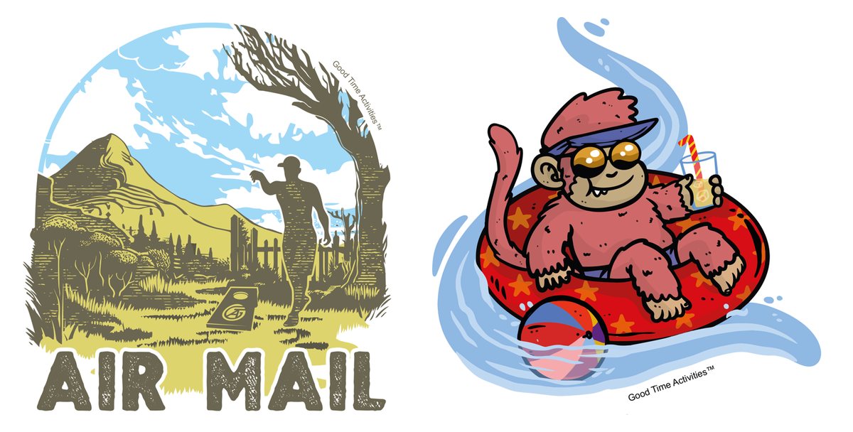 Original shirt art: Air Mail and Ace